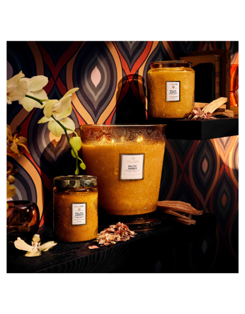 Voluspa 18oz Large Jar Candle in Baltic Amber by Voluspa