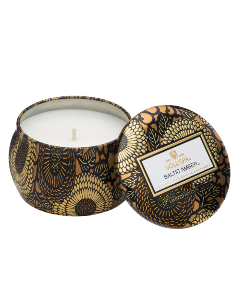 Voluspa Mini Tin Candle in Baltic Amber by Voluspa