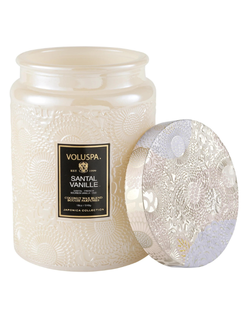 Voluspa 18oz Large Jar Candle in Santal Vanille by Voluspa