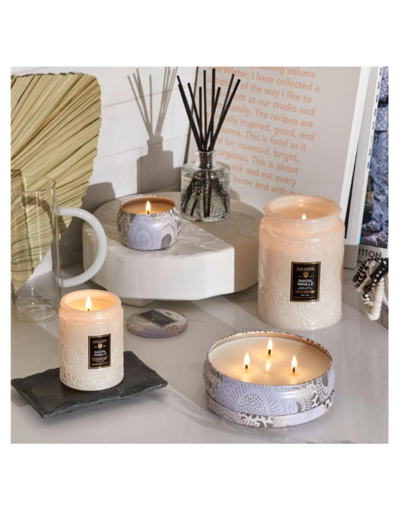 Voluspa 18oz Large Jar Candle in Santal Vanille by Voluspa