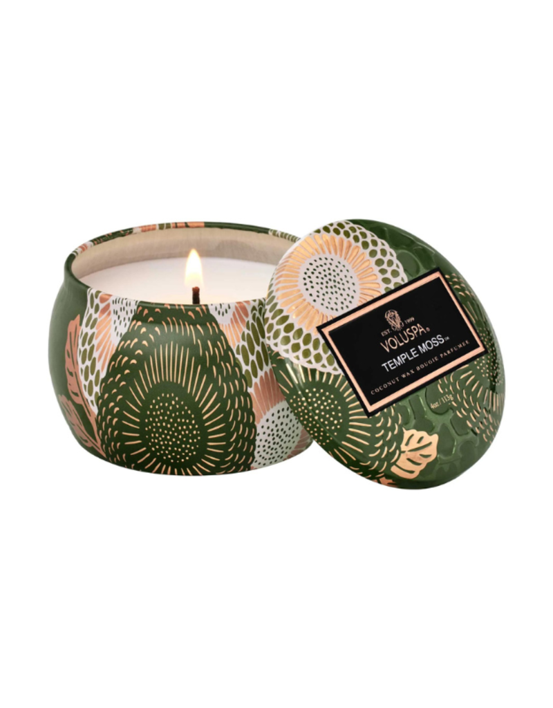 Voluspa Mini Tin Candle in Temple Moss by Voluspa