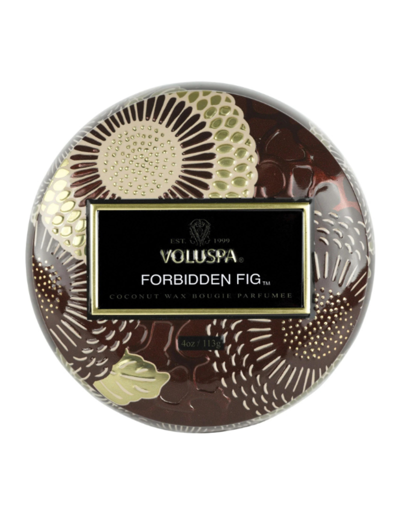 Voluspa Mini Tin Candle in Forbidden Fig by Voluspa