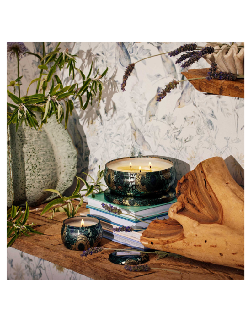 Voluspa Mini Tin Candle in French Cade Lavender by Voluspa
