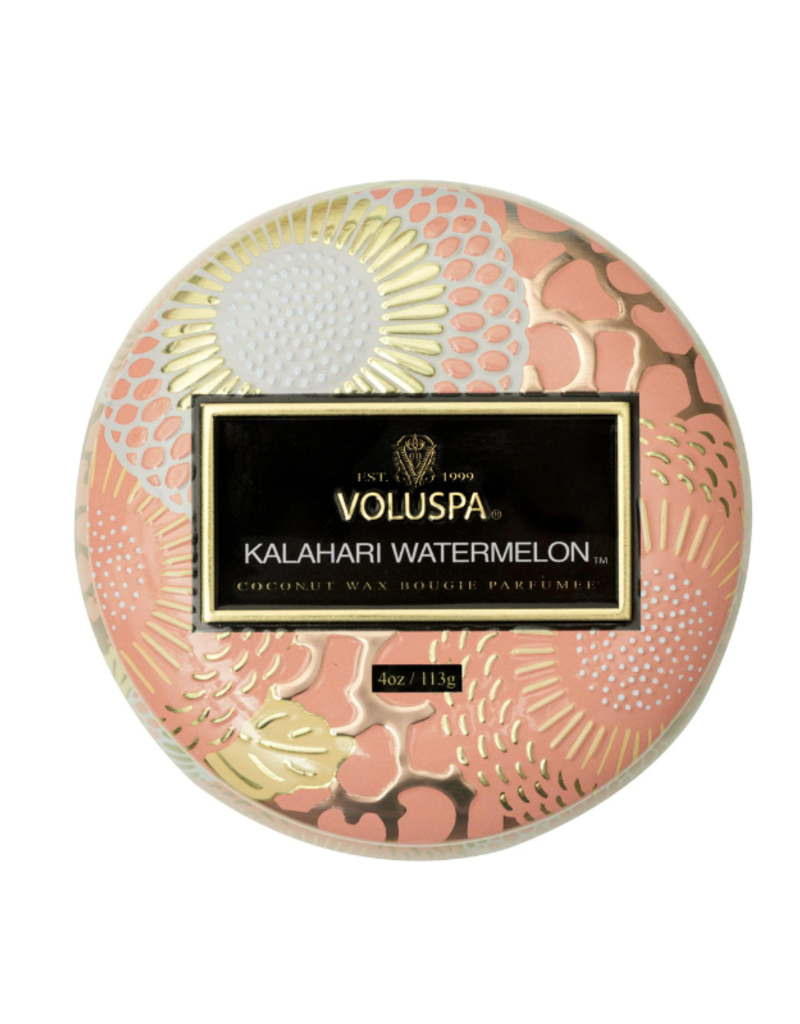 Voluspa Mini Tin Candle in Kalahari Watermelon by Voluspa