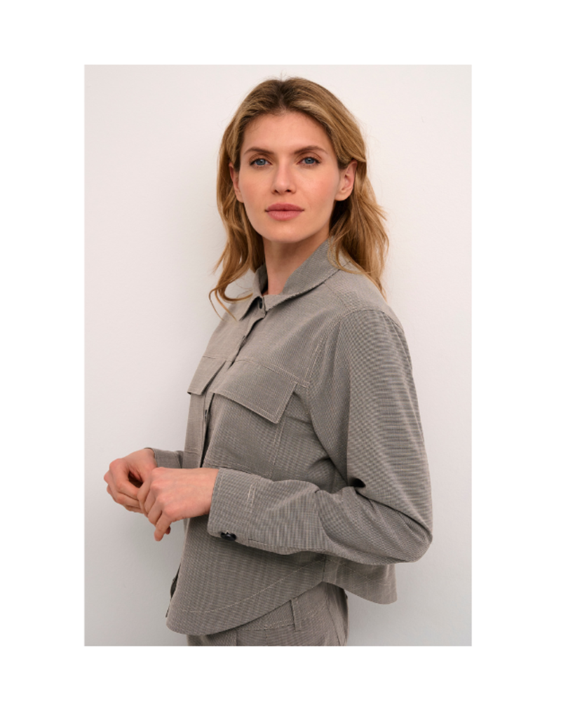 Bartholine Shirt Jacket in Dune Check by Culture