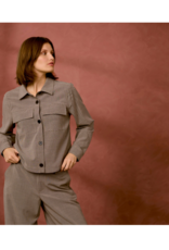 Bartholine Shirt Jacket in Dune Check by Culture