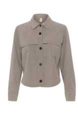 Bartholine Shirt Jacket in Dune Check by Culture
