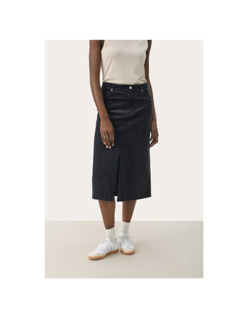 Part Two Leilani Skirt in Dark Navy by Part Two