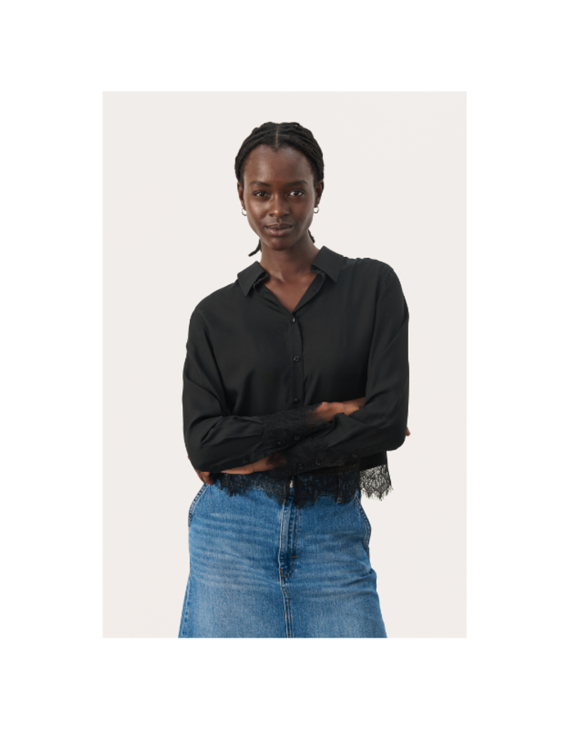 Part Two LAST ONE - SIZE 34 (XS) - Lenina Shirt in Black by Part Two