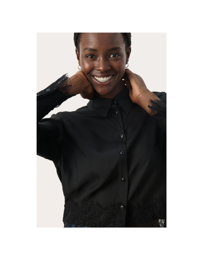Part Two LAST ONE - SIZE 34 (XS) - Lenina Shirt in Black by Part Two