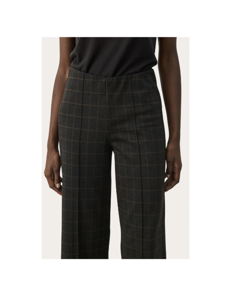Part Two Ilisan Pant in Grey Check by Part Two