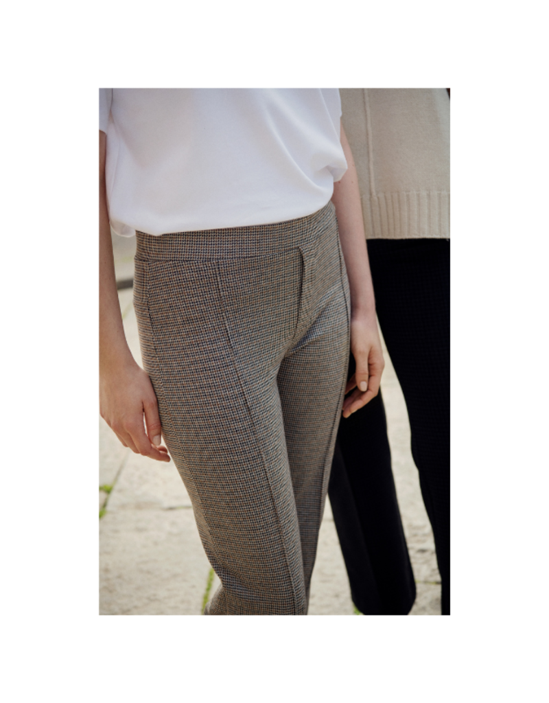 Part Two Pontas Pant in Brown Check by Part Two