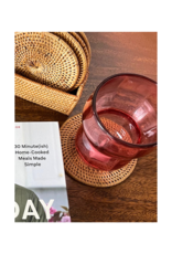 Evara Small Drinking Glass in Peach