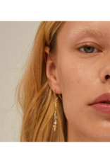 PILGRIM Cloud Earrings in Gold Multi by Pilgrim