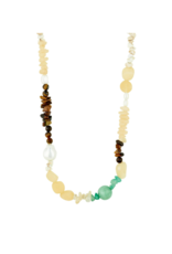 PILGRIM Cloud Necklace in Gold Multi by Pilgrim
