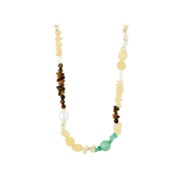 PILGRIM Cloud Necklace in Gold Multi by Pilgrim
