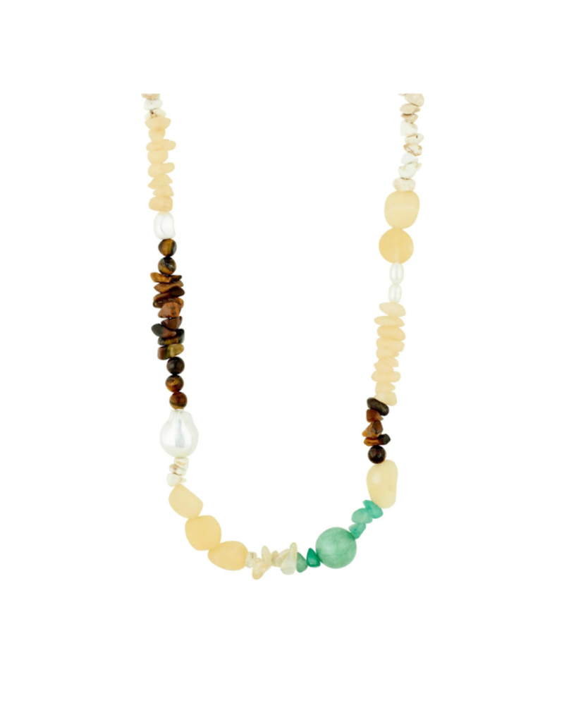 PILGRIM Cloud Necklace in Gold Multi by Pilgrim