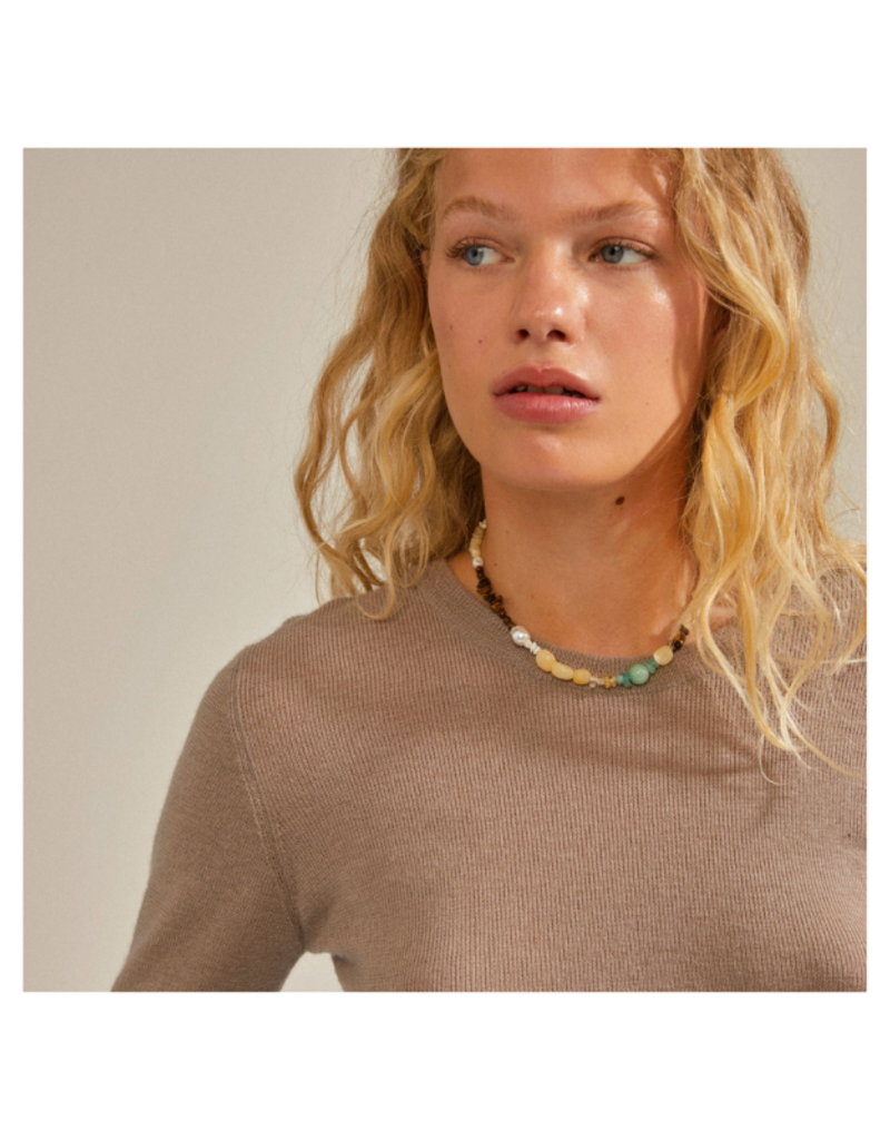 PILGRIM Cloud Necklace in Gold Multi by Pilgrim