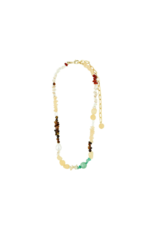 PILGRIM Cloud Necklace in Gold Multi by Pilgrim