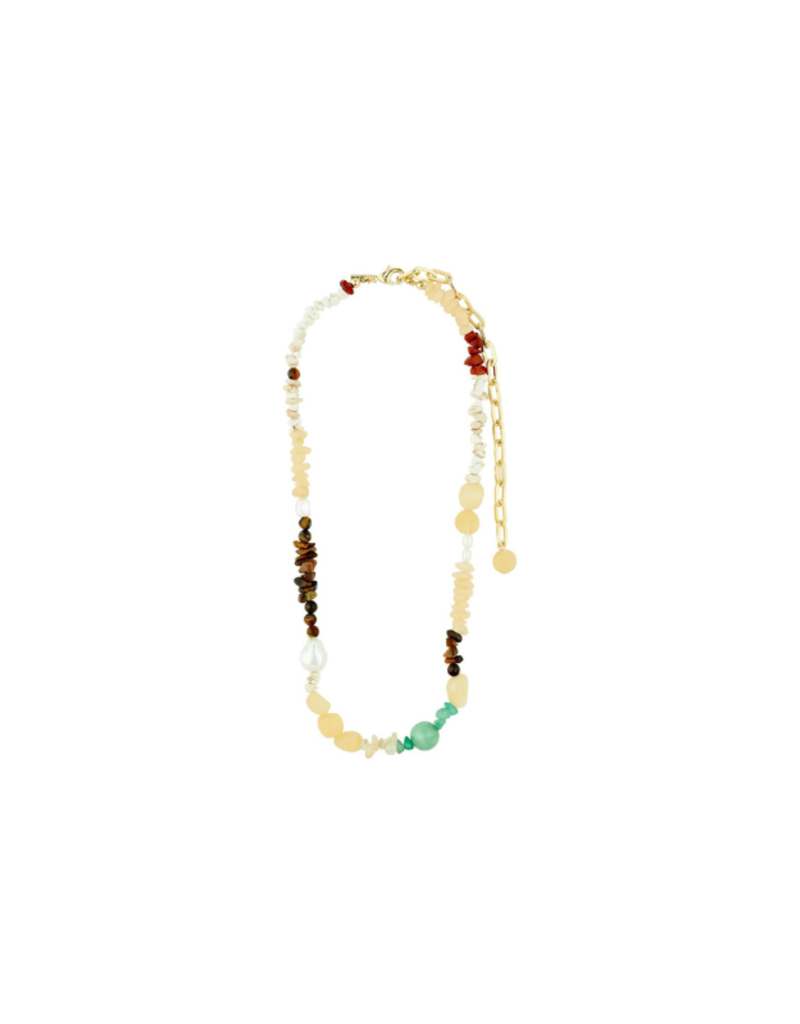 PILGRIM Cloud Necklace in Gold Multi by Pilgrim