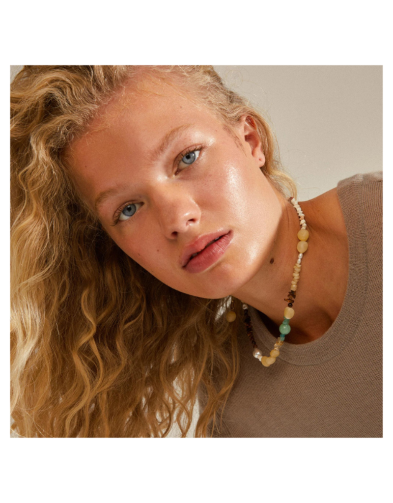 PILGRIM Cloud Necklace in Gold Multi by Pilgrim