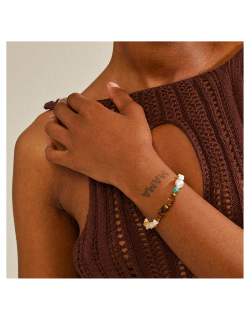 PILGRIM Cloud Bracelet in Gold Multi by Pilgrim