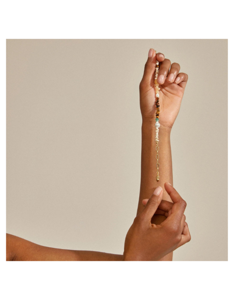 PILGRIM Cloud Bracelet in Gold Multi by Pilgrim