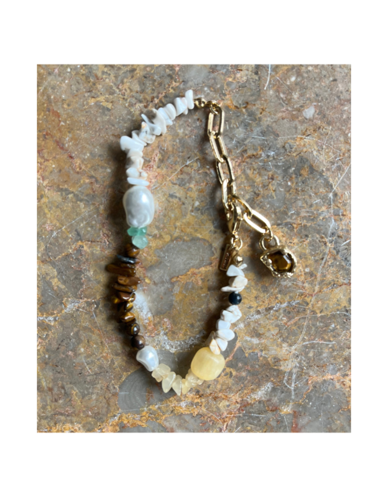 PILGRIM Cloud Bracelet in Gold Multi by Pilgrim