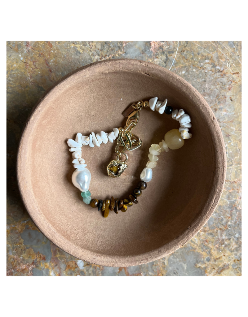 PILGRIM Cloud Bracelet in Gold Multi by Pilgrim