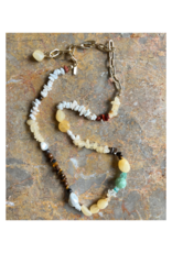 PILGRIM Cloud Necklace in Gold Multi by Pilgrim
