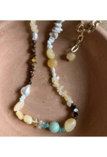 PILGRIM Cloud Necklace in Gold Multi by Pilgrim