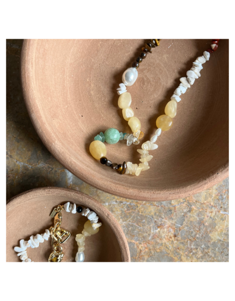 PILGRIM Cloud Necklace in Gold Multi by Pilgrim