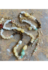 PILGRIM Cloud Earrings in Gold Multi by Pilgrim