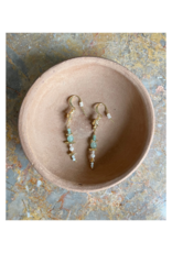 PILGRIM Cloud Earrings in Gold Multi by Pilgrim