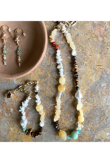 PILGRIM Cloud Earrings in Gold Multi by Pilgrim