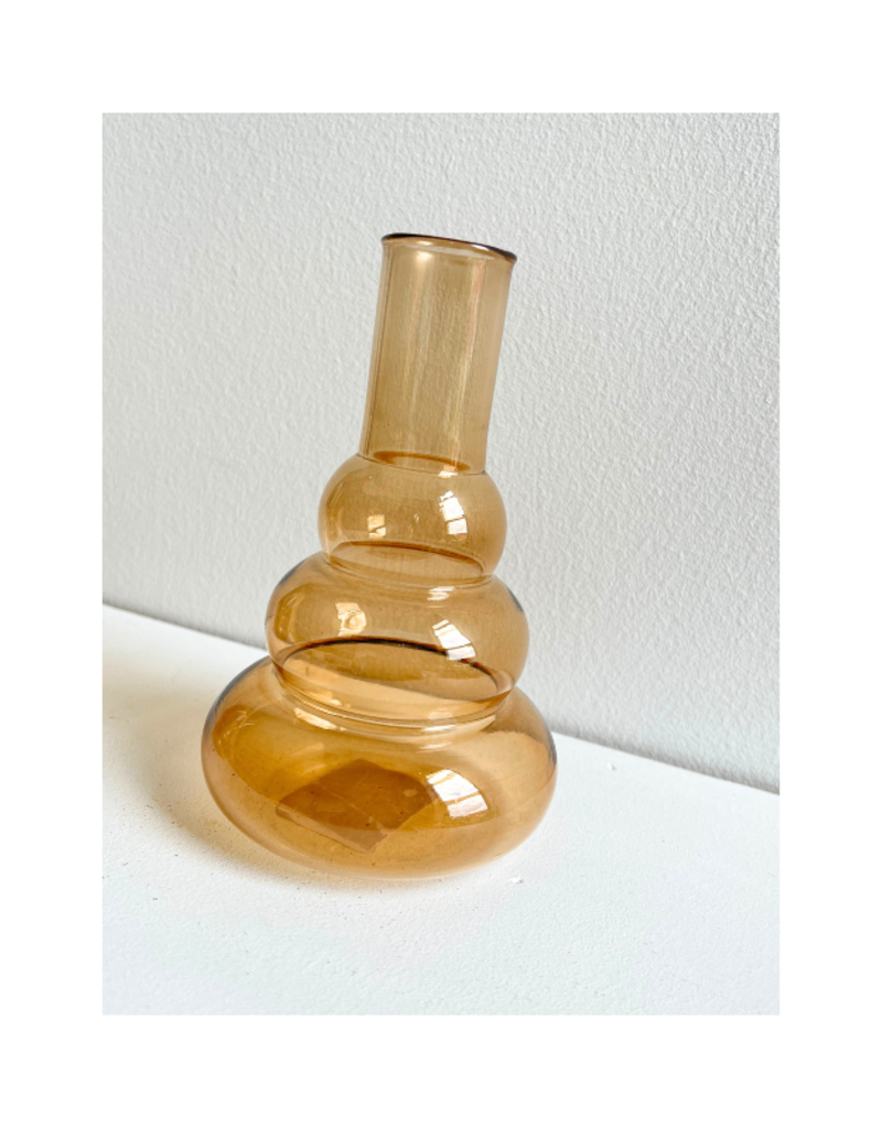 Indaba Trading Glass Candle Stick in Sorbet