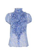 Saint Tropez Lilja Crinkle Shirt in Surf Ditsy by Saint Tropez