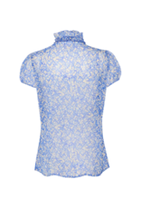 Saint Tropez Lilja Crinkle Shirt in Surf Ditsy by Saint Tropez