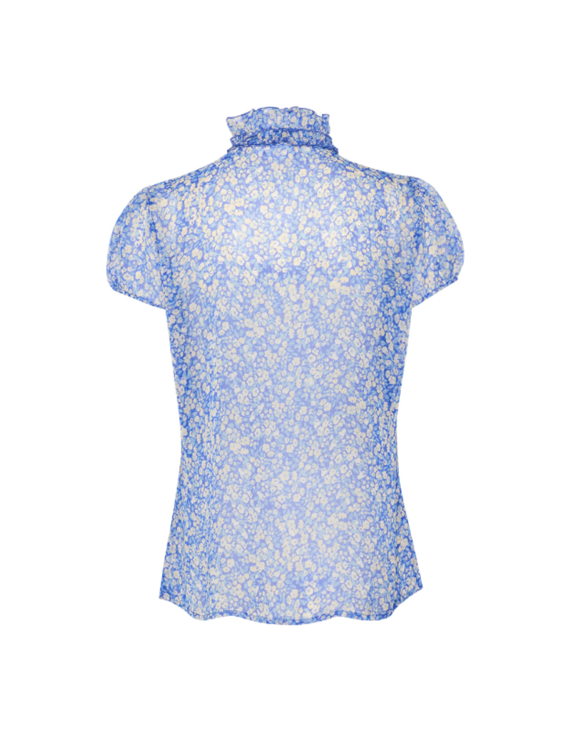 Saint Tropez Lilja Crinkle Shirt in Surf Ditsy by Saint Tropez