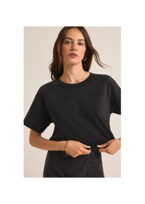 Z Supply Sway Cropped Tee in Black by Z Supply