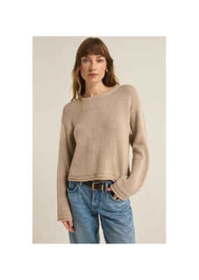 Z Supply Emerson Sweater in Oatmeal Heather by Z Supply