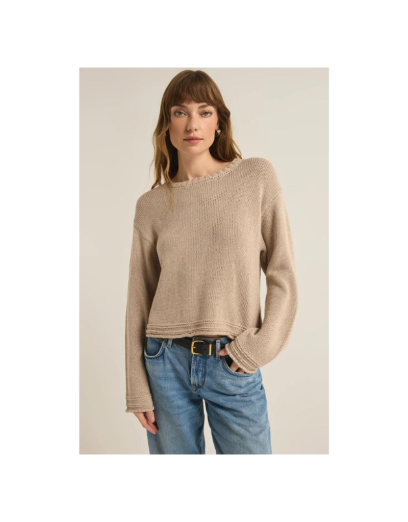 Z Supply Emerson Sweater in Oatmeal Heather by Z Supply
