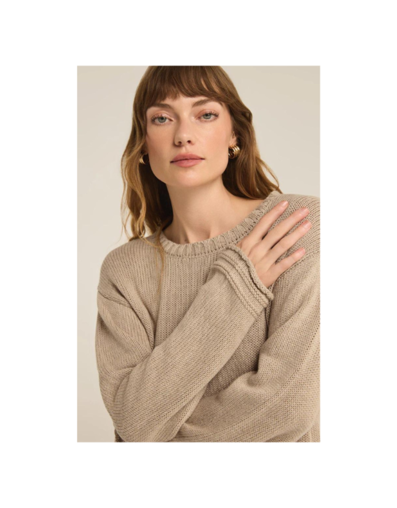 Z Supply Emerson Sweater in Oatmeal Heather by Z Supply