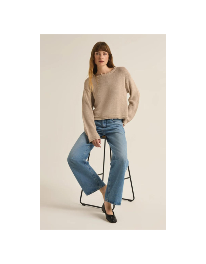 Z Supply Emerson Sweater in Oatmeal Heather by Z Supply