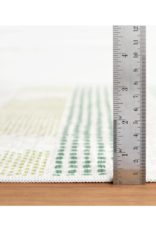 Dash & Albert Dash & Albert Machine Washable Tread Lightly Green Rug 3x5