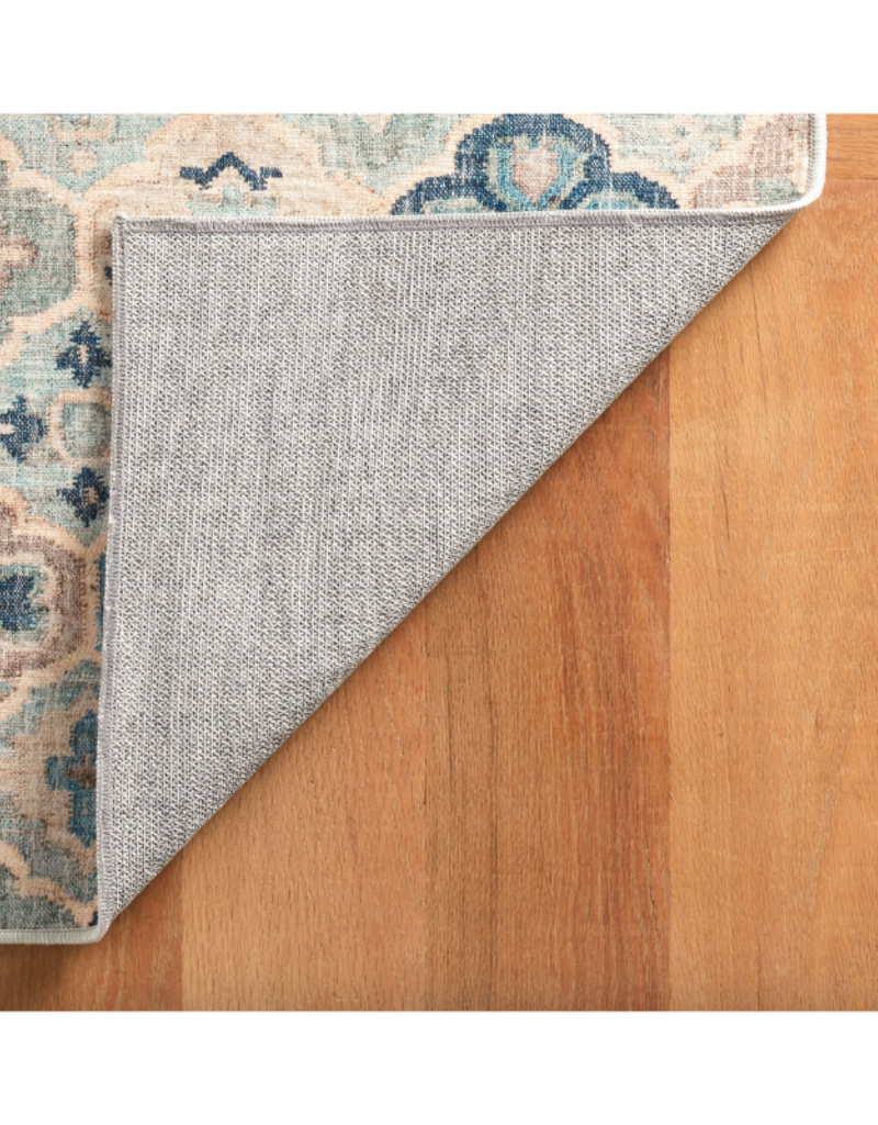 Dash & Albert Dash & Albert Machine Washable Pali Blue Rug Runner 2'6" x 8'