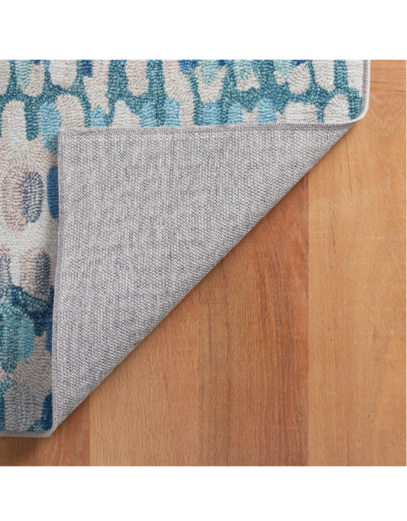 Dash & Albert Dash & Albert Machine Washable Paint Chip Blue Rug 3x5