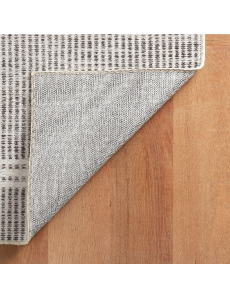 Dash & Albert Dash & Albert Machine Washable Malta Grey Rug 2.5x8