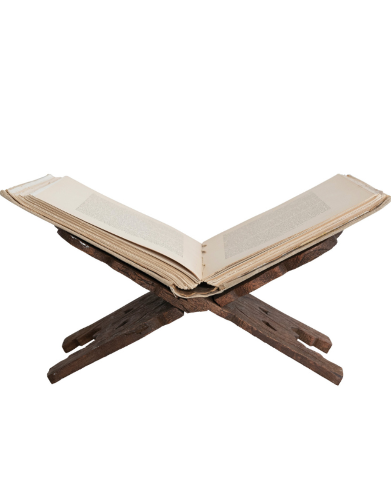 Creative Co-Op Walnut Wood Folding Book Holder