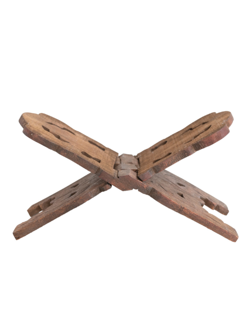 Creative Co-Op Walnut Wood Folding Book Holder